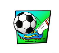 Pin de camiseta de fútbol holandés de los Países Bajos, insignia de aleación de zinc, diseño de dibujos animados, 3,3 x 2,8 cm (CZ3233-2)