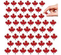 Pin de Canadá, 50 piezas de 1x1 pulgadas Maple Leaf Canada Souvenir Lapel Pin, Pins de bandera de esmalte rojo de aleación, joyería de broche para hombres mujeres.