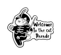 Pin de caricatura de gato de desfile para un accesorio cómodo para el día a día y regalos significativos, broche de desfile de gato, One Size, como se describe