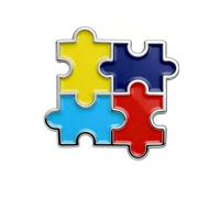 Pin de concienciación sobre el autismo para promover la conciencia sobre el autismo, disponible en más opciones de diseño o cantidad, 10 Pieces, Zinc, Sin gemas.
