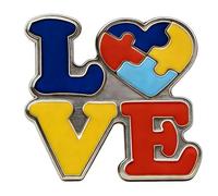 Pin de concienciación sobre el autismo para promover la conciencia sobre el autismo, disponible en más opciones de diseño o cantidad, 1 Piezza, Zinc, Sin gemas.