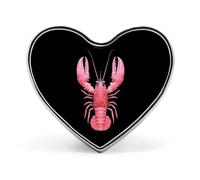 Pin de corazón de langosta, lindo broche, insignia, sombrero, ropa, accesorios, regalos para bodas y fiestas para mujeres y hombres