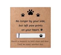 Pin de corbata con estampado de patas, regalos para la pérdida de perro, gato, mascotas, regalos conmemorativos para hombres, regalos de duelo para amantes de los perros, dueños, regalos de
