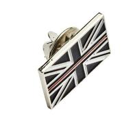 Pin de corbata de metal con diseño de la bandera británica