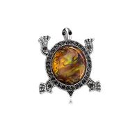 Pin de cristal esmaltado con forma de tortuga: accesorios elegantes for hombres y mujeres(Color10)
