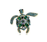 Pin de cristal esmaltado con forma de tortuga: accesorios elegantes for hombres y mujeres(Color7)