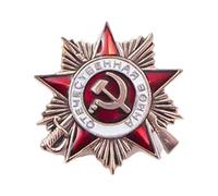 Pin de emblemas históricos soviéticos de la Orden de la Guerra Patriótica, accesorio para coleccionistas de insignias y admiradores de la cultura soviética, broche colorido, talla única, como se
