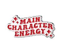 Pin de Energía del Personaje Principal, Aleación de Zinc Pin de Solapa Esmaltado Pines Inspiradorespin Solapa Personalizado para Mujer Ropa Bolsos Sombreros