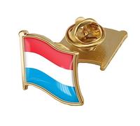 Pin De Esmalte De Bandera De Luxemburgo, Pin De Aceite De Gotas De Cristal, Insignias De Bandera Mundial, Accesorios De Bufanda De Ropa, Broche Art Deco Grande Vintage, Broches Y Alfileres De Mantón