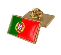Pin De Esmalte De La Bandera De Portugal, Pin De Aceite De Gotas De Cristal, Insignias De La Bandera Del Mundo, Accesorios De Bufanda De Ropa Broche Art Deco Vintage Grande, Broches Y Alfileres De Ma