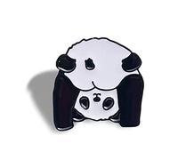 Pin de esmalte de panda para mochila Animal de aleación Pin divertido Panda solapa Pin Cowboy Pin para libros ropa