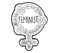 Pin de esmalte de poder para mujeres: broche feminismo para el amor propio, Klein, Metal no precioso