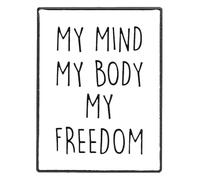 Pin de esmalte de poder para mujeres: broche feminismo para el amor propio, Klein, Metal no precioso