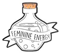 Pin de esmalte de poder para mujeres: broche feminismo para el amor propio, Klein, Metal no precioso