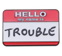 Pin de esmalte personalizado: Mi nombre es problemático - Pin de solapa divertido, Klein, Metal no precioso