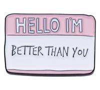 Pin de esmalte personalizado: Mi nombre es problemático - Pin de solapa divertido, Klein, Metal no precioso