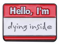 Pin de esmalte personalizado: Mi nombre es problemático - Pin de solapa divertido, Klein, Metal no precioso