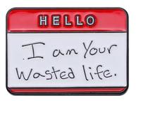 Pin de esmalte personalizado: Mi nombre es problemático - Pin de solapa divertido, Klein, Metal no precioso