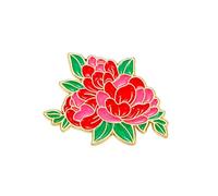 Pin de flores, broche esmaltado, regalo conmemorativo, accesorio decorativo, elegante diseño floral, para camisas, chales, vestidos, bolsos, idea de regalo cuidadosa, talla única, Ágata