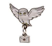 Pin de Hedwig y letra de Harry Potter, broche coleccionable de metal esmaltado, 4 x 3,5 cm, producto oficial de Wizarding World
