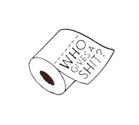 Pin de higiénico inspirado en humor, joyería metálica para iniciar conversaciones para fiestas y uso diario, Pin de higiénico creativo