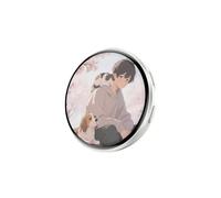 Pin de insignia Dgital, pin electrónico personalizado, insignias digitales de video fotográfico, pines de insignias electrónicas de anime, inteligente con pantalla táctil, botón con videos/fotos que