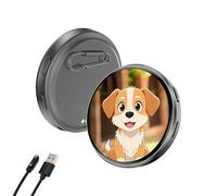 Pin de insignia digital con pantalla de píxeles, pin digital personalizable, pantalla de botón inteligente, foto GIF a través de Bluetooth, regalo para entusiastas del anime y fanáticos de los