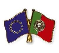 Pin de la amistad de la UE Portugal - Bandera de Europa - Pin de metal, Esmalte duro
