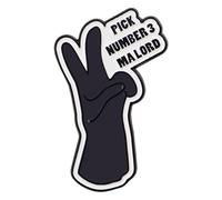 Pin de mano de moda, diseño expresivo, aleación para uso diario, regalo único