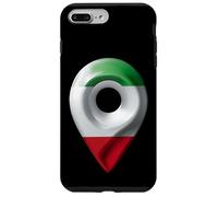 Pin de mapa de la bandera de Italia, orgullo italiano, marcador de ubicación Carcasa para iPhone 7 Plus/8 Plus