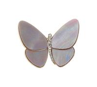 Pin de mariposa esmaltado con brillantes brillantes para mochilas, chaquetas, decoración, solapas de moda para atuendos, mariposa de aleación, Einheitsgröße, como se describe
