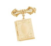 Pin de medallón de aleación de estilos retro con diseños funcionales con bisagras para uso diario elegante broche de cuello accesorio