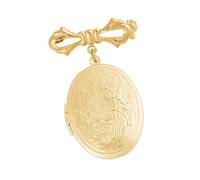 Pin de medallón de aleación de estilos retro con diseños funcionales con bisagras para uso diario elegante broche de cuello accesorio