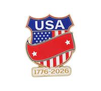Pin de metal, accesorio de la insignia del 250 aniversario del Día de la Independencia de los Americanos para uniformes y ropa casual, Pin del ejército conmemorativo, One Size, Como se describe