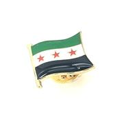 Pin de metal con bandera de país de Oriente Medio de Siria