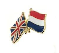 Pin de metal esmaltado con la bandera de Reino Unido, Reino Unido, Países Bajos, Holanda, Gran Bretaña, Reino Unido, Reino Unido, Reino Unido, Holanda, Gran, Metal