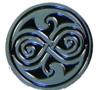 Pin de metal esmaltado Doctor Dr. Who sello de Rassilon (Rasillon)