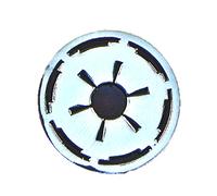 Pin de metal esmaltado: insignia broche con la cresta imperial del Imperio Galáctico de La guerra de las galaxias (cromo y negro)