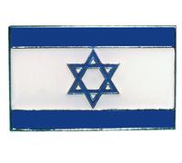 Pin de metal esmaltado, insignia con la bandera de Israel con la estrella de David