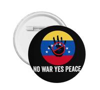 Pin de metal "No a la guerra, sí a la paz", venezolano-estadounidense, "Oremos por Venezuela", 1 unidad