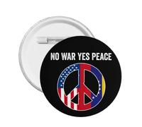 Pin de metal "No a la guerra, sí a la paz", venezolano-estadounidense, "Oremos por Venezuela", 1 unidad