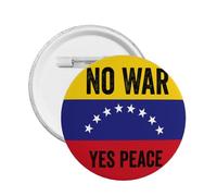 Pin de metal "No a la guerra, sí a la paz", venezolano-estadounidense, "Oremos por Venezuela", 1 unidad