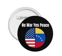 Pin de metal "No a la guerra, sí a la paz", venezolano-estadounidense, "Oremos por Venezuela", 1 unidad