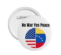 Pin de metal "No a la guerra, sí a la paz", venezolano-estadounidense, "Oremos por Venezuela", 1 unidad