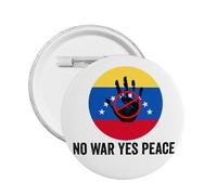 Pin de metal "No a la guerra, sí a la paz", venezolano-estadounidense, "Oremos por Venezuela", 1 unidad