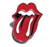 Pin de metal y esmalte, diseño del símbolo de los Rolling Stones