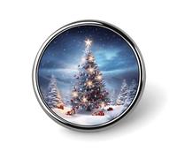 Pin de mochila con diseño de árboles de Navidad, bonito broche decorativo, broches para mujer, hombre, solapas para trajes, botones de moda para sombreros, mochilas, bolsos, chaquetas, camisas, sola