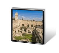 Pin de mochila de Israel at The Tower of David, lindo broche de decoración para mujeres y hombres, pines de solapa para trajes, insignias de botón de moda para sombrero, mochilas, bolsos, chaquetas