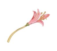 Pin de narciso de metal sostenible Accesorio floral pintado a mano, arte portátil versátil para Joyería de narciso pintada a mano