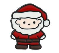 Pin de navideña: adorable broche de Navidad, clip festivo de esmalte de reno y Papá Noel, accesorio de dibujos animados Xmes para abrigos, bolsos, regalo | Joyería de celebración de